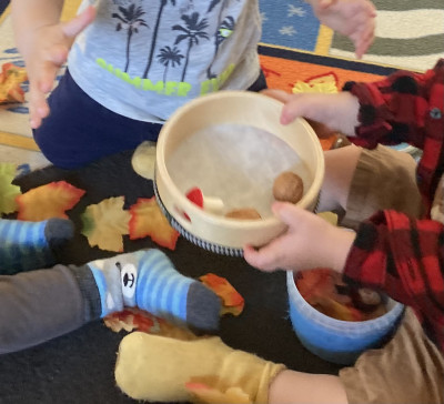 Auch Nüsse können trommeln