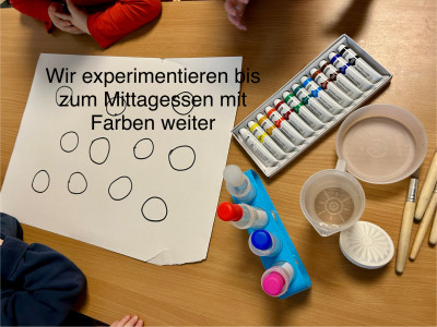 Experimentieren mit Farben
