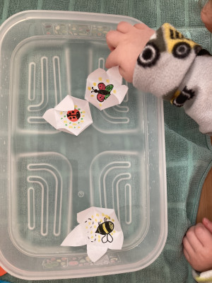 auch Tiere sind auf den Blumen